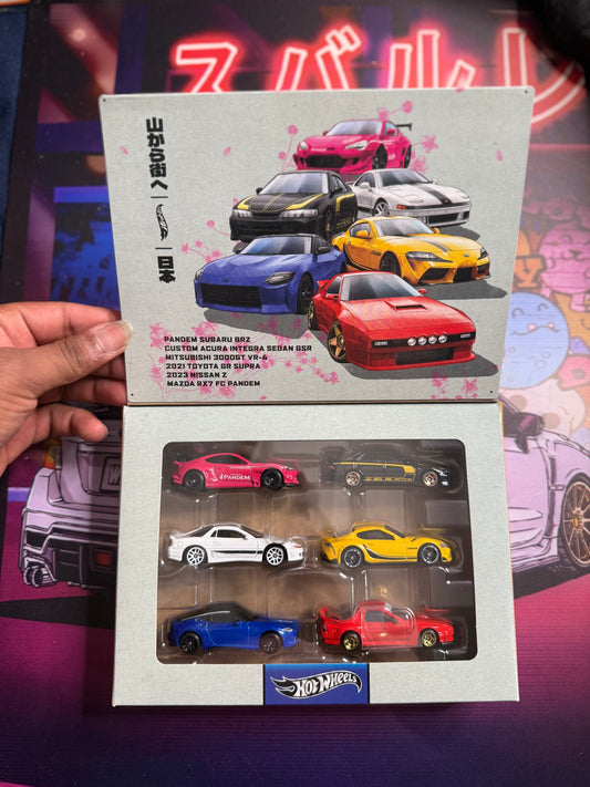 Hot Wheels Streets of Japan Car Culture 6 Piece Car Set