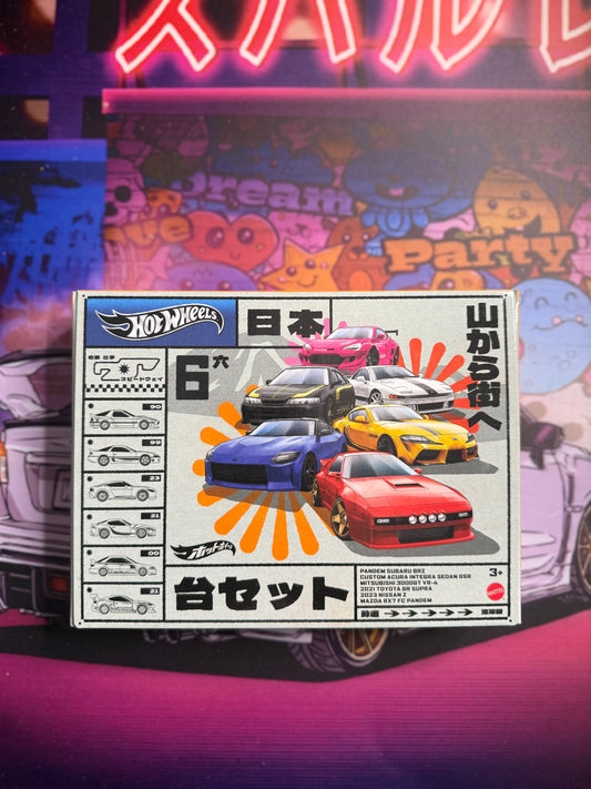 Hot Wheels Streets of Japan Car Culture 6 Piece Car Set